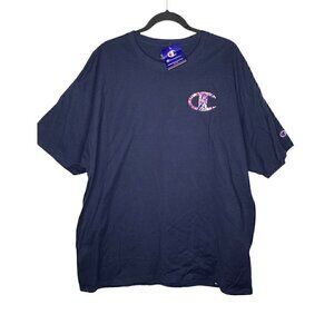 NEW Champion Shirt Size 2XL Men's Short Sleeve Multicolor T-Shirt Logo Blue
